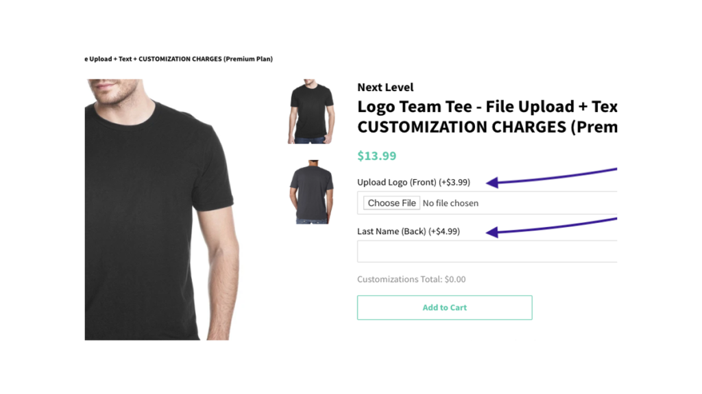 personalize product tshirt