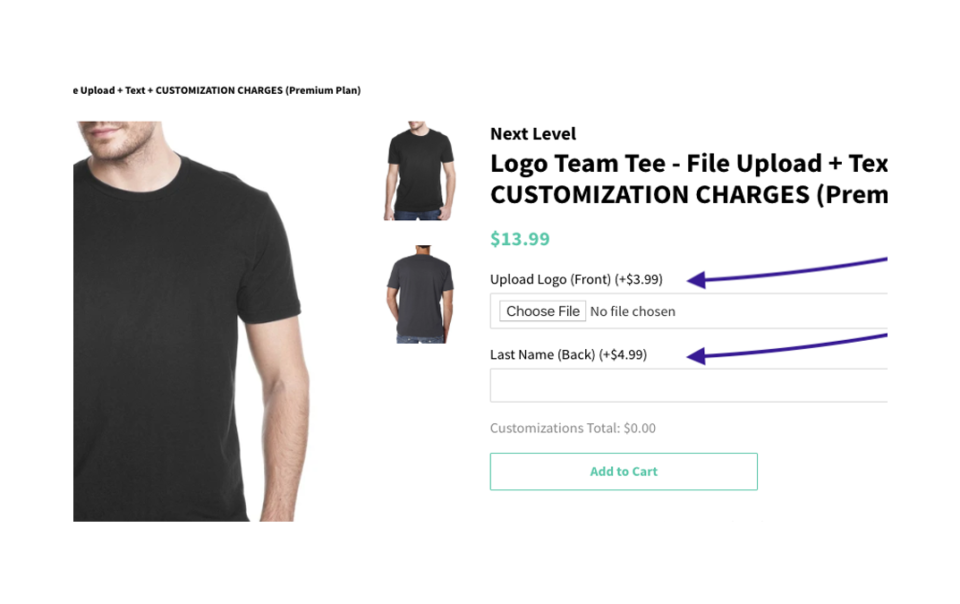 personalize product tshirt