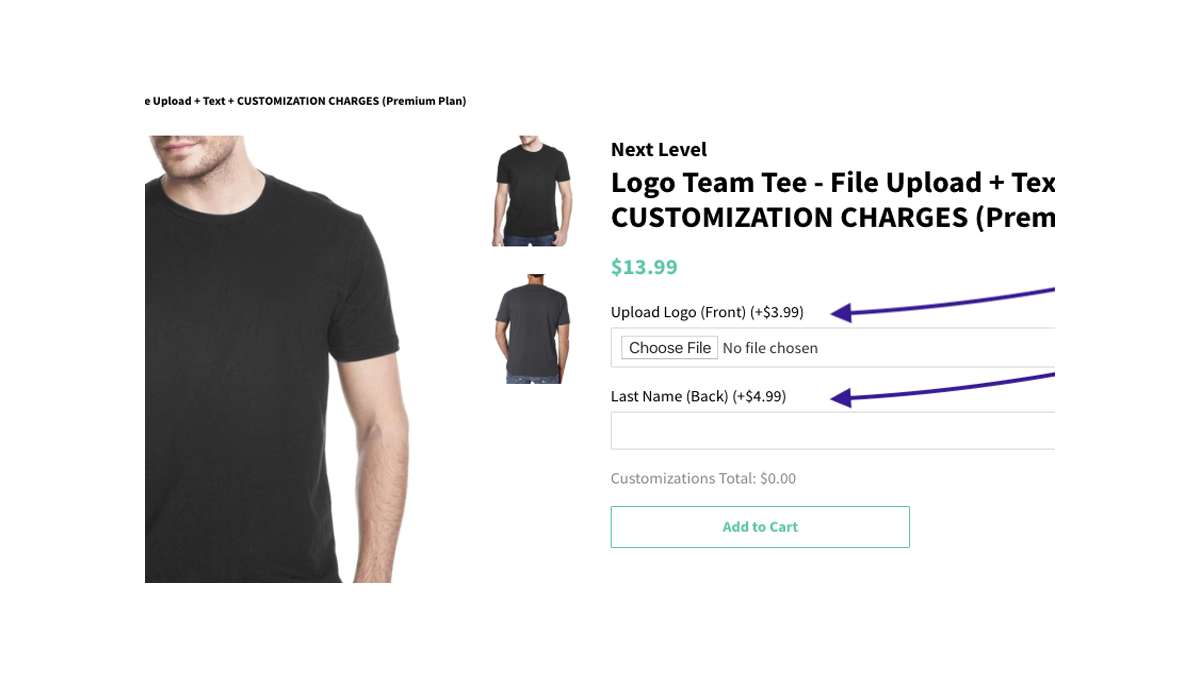 personalize product tshirt