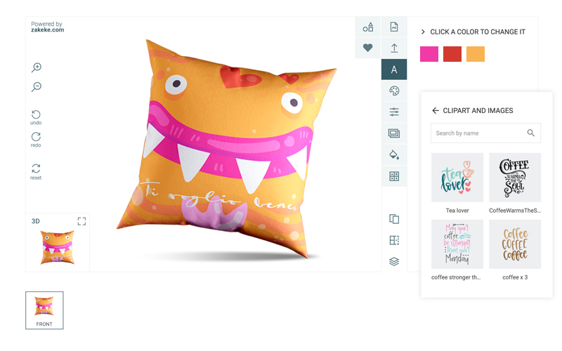 pillow customization online