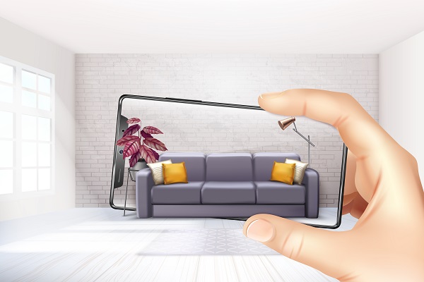 Augmented reality sofa