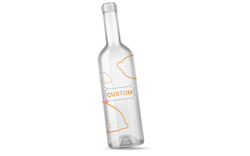 custom glass bottle