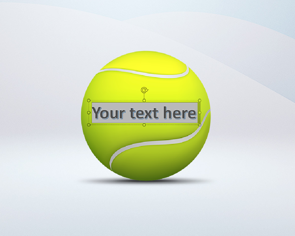Custom tennis ball