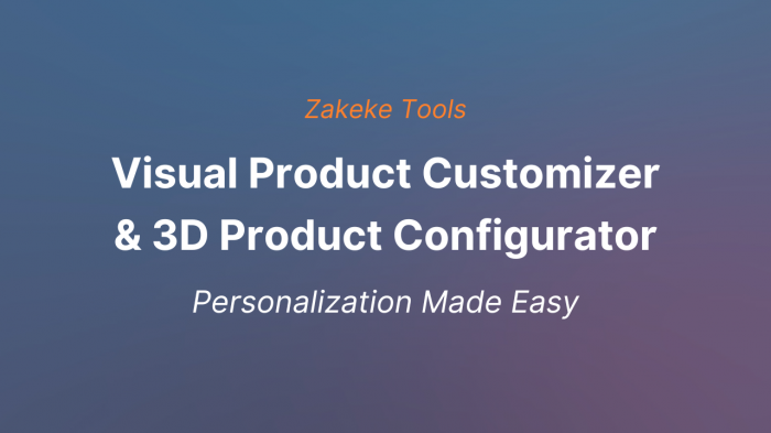 Zakeke customizer and configurator