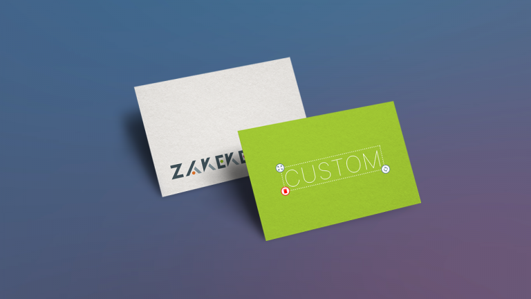 Business card customizer