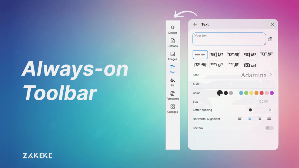 Always-on Toolbar