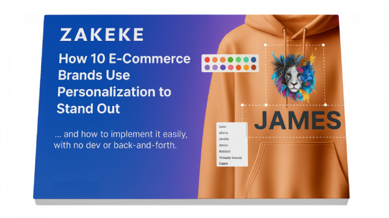 Lookbook Zakeke personalization
