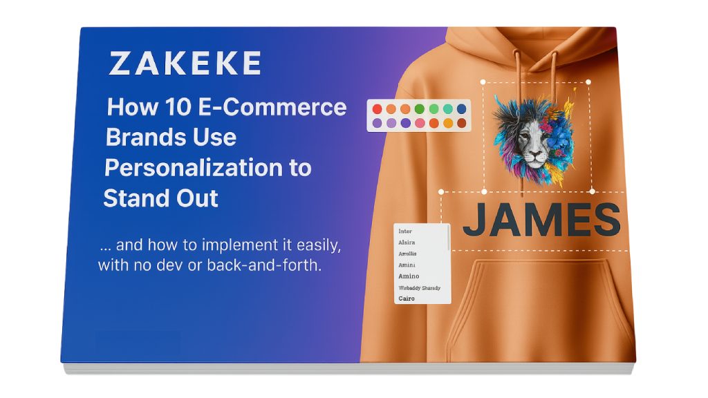 Lookbook Zakeke personalization