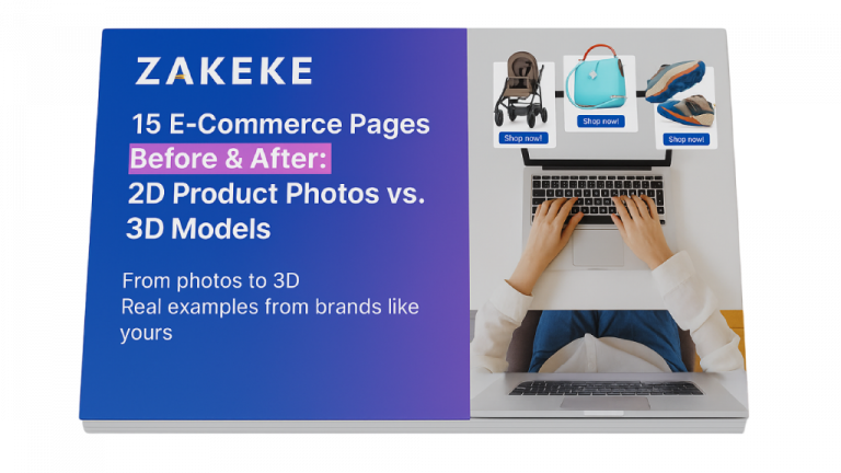 15 Product pages 2D vs 3D Zakeke