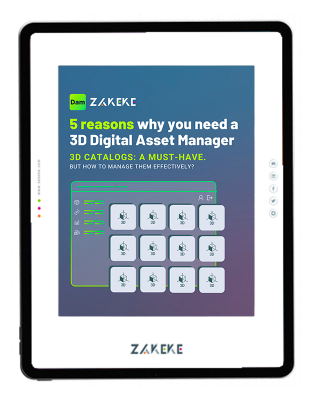 3D digital asset manager infographic
