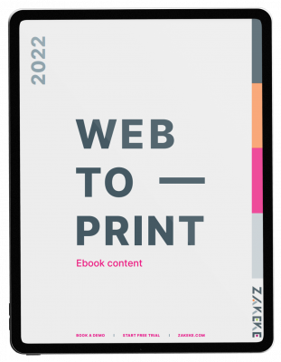 web to print ebook